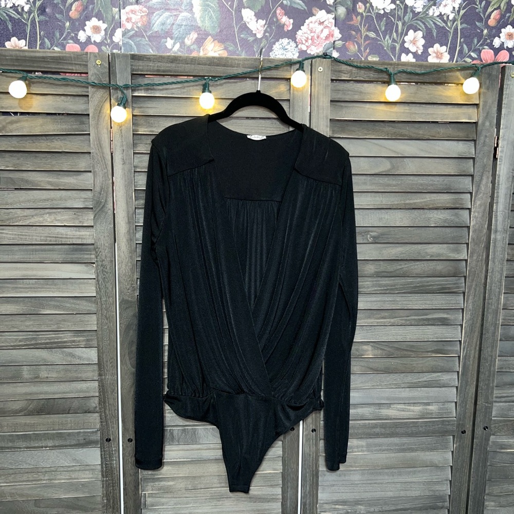 Free People Black Thong Bodysuit | Brand NWOT Size Large Free People Intimately